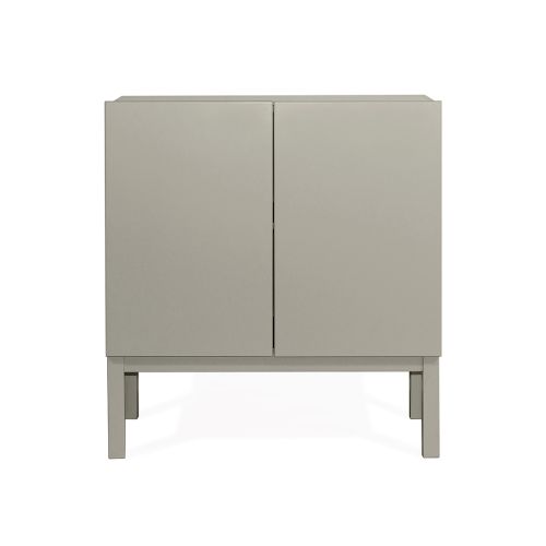 Armário 2 Portas Brás  -  Cinza  -  80 x 86 x 42 cm