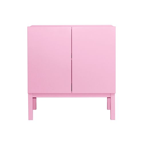 Armário 2 Portas Brás  -  Rosa Claro -  80 x 86 x 42 cm