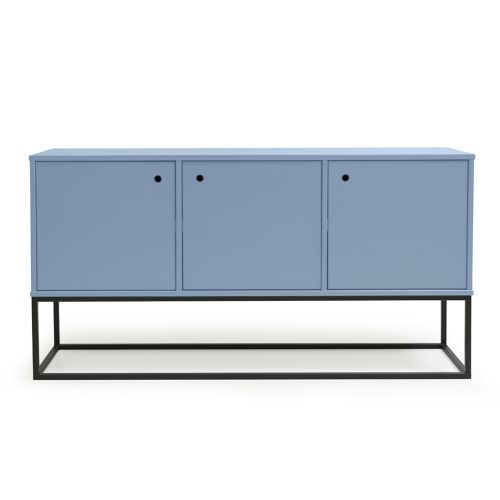 Buffet Valley 3 Portas c/ pés de Metal -  Azul Claro
