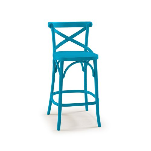 Banqueta X - Azul Turquesa