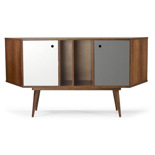 Buffet Daring  -  Branco e Cinza