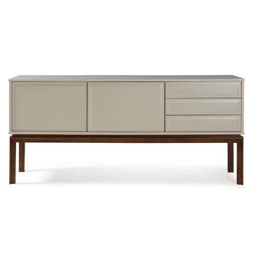 Buffet Quartzo  -  Off-white | Madeira Escura 