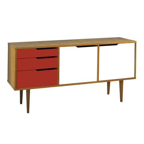 Buffet Strauss   -    Vermelho/Branco