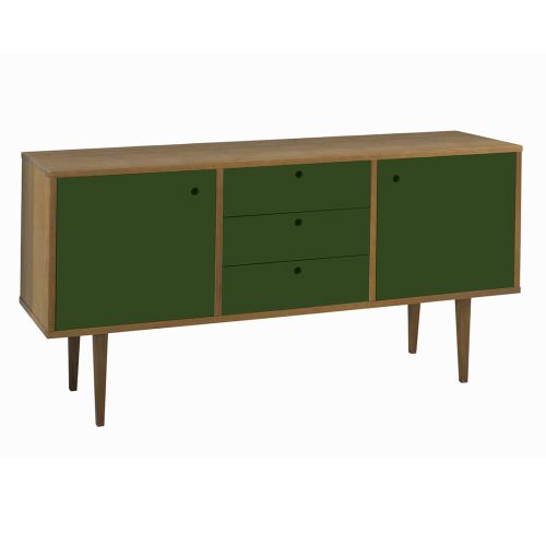 Buffet Vintage 2 Portas e 3 Gavetas  -  Verde Escuro