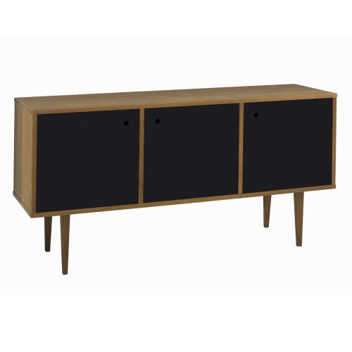 Buffet Vintage 3 Portas  -  Preto