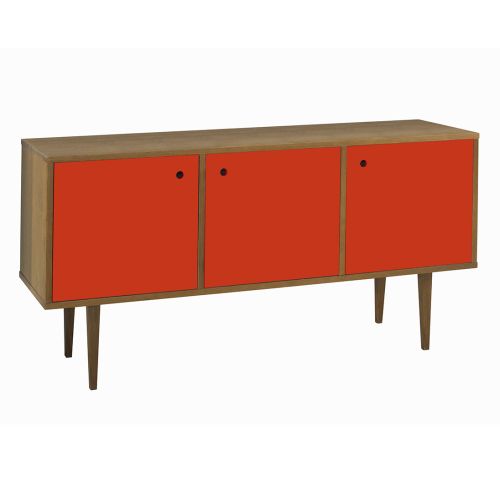Buffet Vintage 3 Portas  -  Vermelho