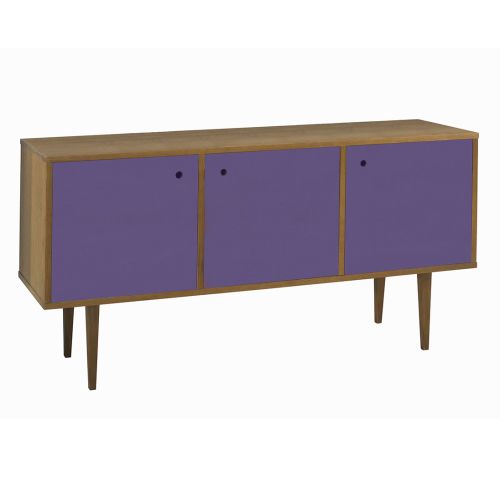 Buffet Vintage 3 Portas  -  Roxo