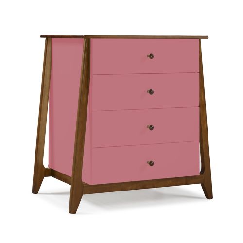 Cômoda Stoka 04 gavetas -  Rosa