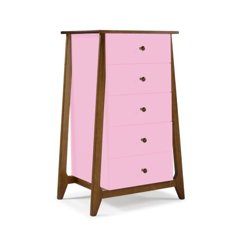 Cômoda Stoka 05 gavetas -  Rosa Claro