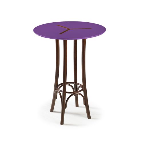 Mesa Bistrô Opzione Alta  -  Roxa