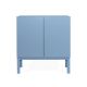 Armário 2 Portas Brás  -  Azul Claro  -  80 x 86 x 42 cm