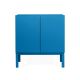 Armário 2 Portas Brás  -  Azul Turquesa -  80 x 86 x 42 cm
