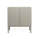 Armário 2 Portas Brás  -  Cinza  -  80 x 86 x 42 cm