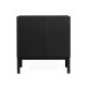 Armário 2 Portas Brás  -  Preto  -  80 x 86 x 42 cm