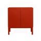 Armário 2 Portas Brás  -  Vermelho  -  80 x 86 x 42 cm