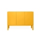 Armário 3 Portas Brás  -  Amarelo  - 120 x 86 x 42 cm