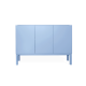 Armário 3 Portas Brás  -  Azul Claro  - 120 x 86 x 42 cm