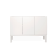 Armário 3 Portas Brás  -  Branco  - 120 x 86 x 42 cm