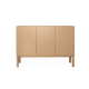 Armário 3 Portas Brás  -  Marrom Claro  - 120 x 86 x 42 cm