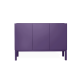 Armário 3 Portas Brás  -  Roxo  - 120 x 86 x 42 cm