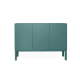 Armário 3 Portas Brás  -  Verde Azulado  - 120 x 86 x 42 cm