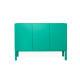 Armário 3 Portas Brás  -  Verde Esmeralda  - 120 x 86 x 42 cm
