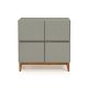 Buffet 4 Portas Home  -  Cinza