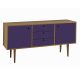 Buffet Vintage 2 Portas e 3 Gavetas  -  Roxo