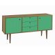 Buffet Vintage 2 Portas e 3 Gavetas  -  Verde Esmeralda