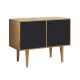 Buffet Vintage 2 Portas  -  Preto