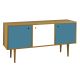 Buffet Vintage 3 Portas  -  Azul Turquesa e Branco