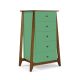 Cômoda Stoka 05 gavetas -  Verde Esmeralda