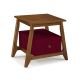 Mesa de Cabeceira Stoka 01 gaveta  -  Vinho