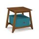 Mesa de Cabeceira Stoka 01 gaveta  -  Azul Turquesa