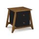 Mesa de Cabeceira Stoka 02 gavetas  - Preto