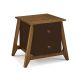 Mesa de Cabeceira Stoka 02 gavetas  -  Marrom Escuro